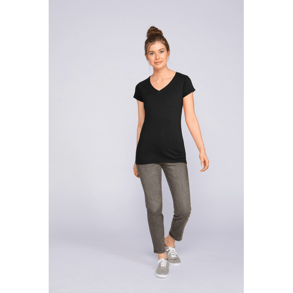 Gildan | Camiseta mujer cuello pico estilo soft Gildan | Camiseta mujer cuello pico estilo soft